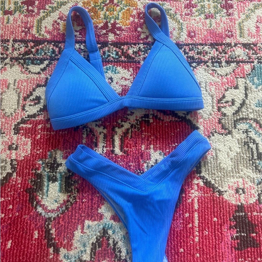 Blue one one bikini